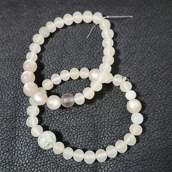 Upcycled Handmade Moonlight Glow duo bracelet set - Picture 3 of 5